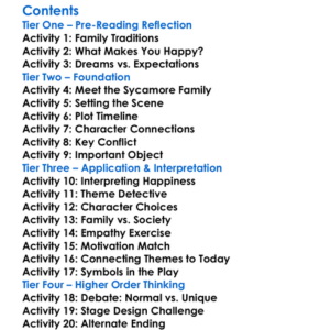 You Cant Take It With You Moss Hart  George S Kaufman Worksheet Activity Booklet