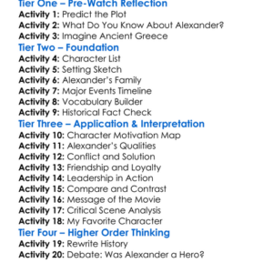 Young Alexander The Great 2010 Worksheet Activity Booklet