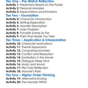 Your Monster 2024 Worksheet Activity Booklet