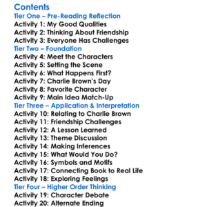 Youre A Good Man Charlie Brown Charles M Schulz Worksheet Activity Booklet