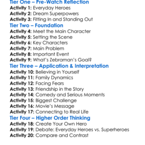 Zebraman 2004 Japan Worksheet Activity Booklet