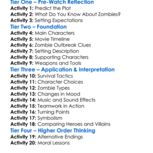 Zombie Massacre 2013 Worksheet Activity Booklet